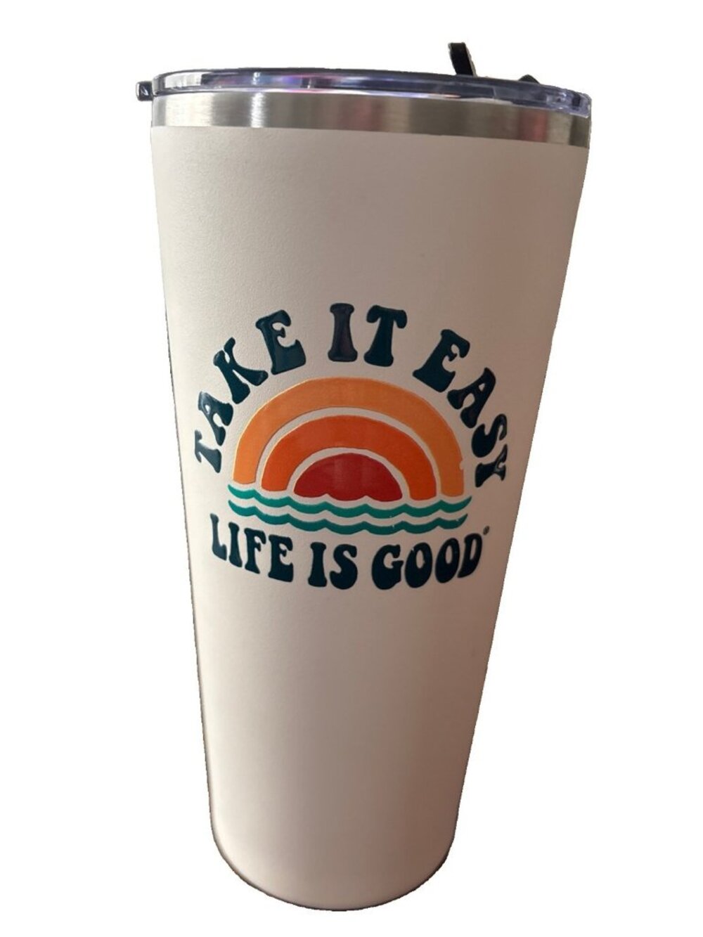 Life Is Good Hot Cold Tumbler " TAKE IT EASY " 25 Oz.
